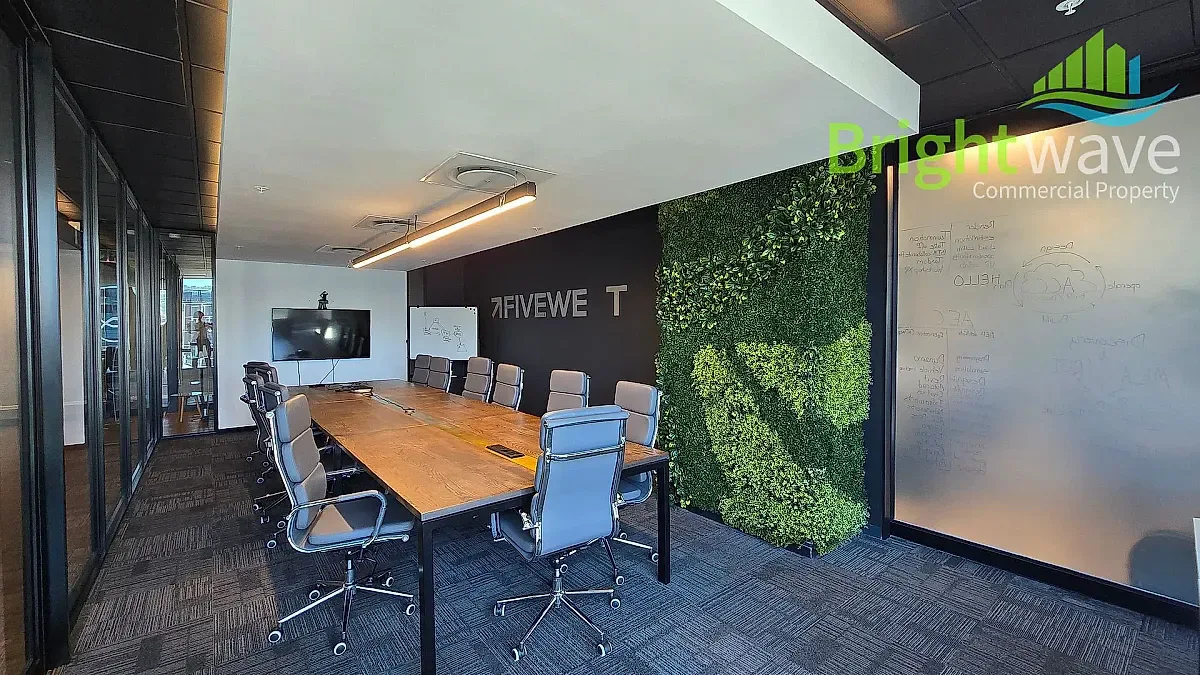 Open plan office area at 4 Bree Street, Portside Tower, Cape Town CBD