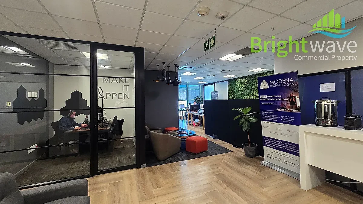 Open plan office area at 4 Bree Street, Portside Tower, Cape Town CBD