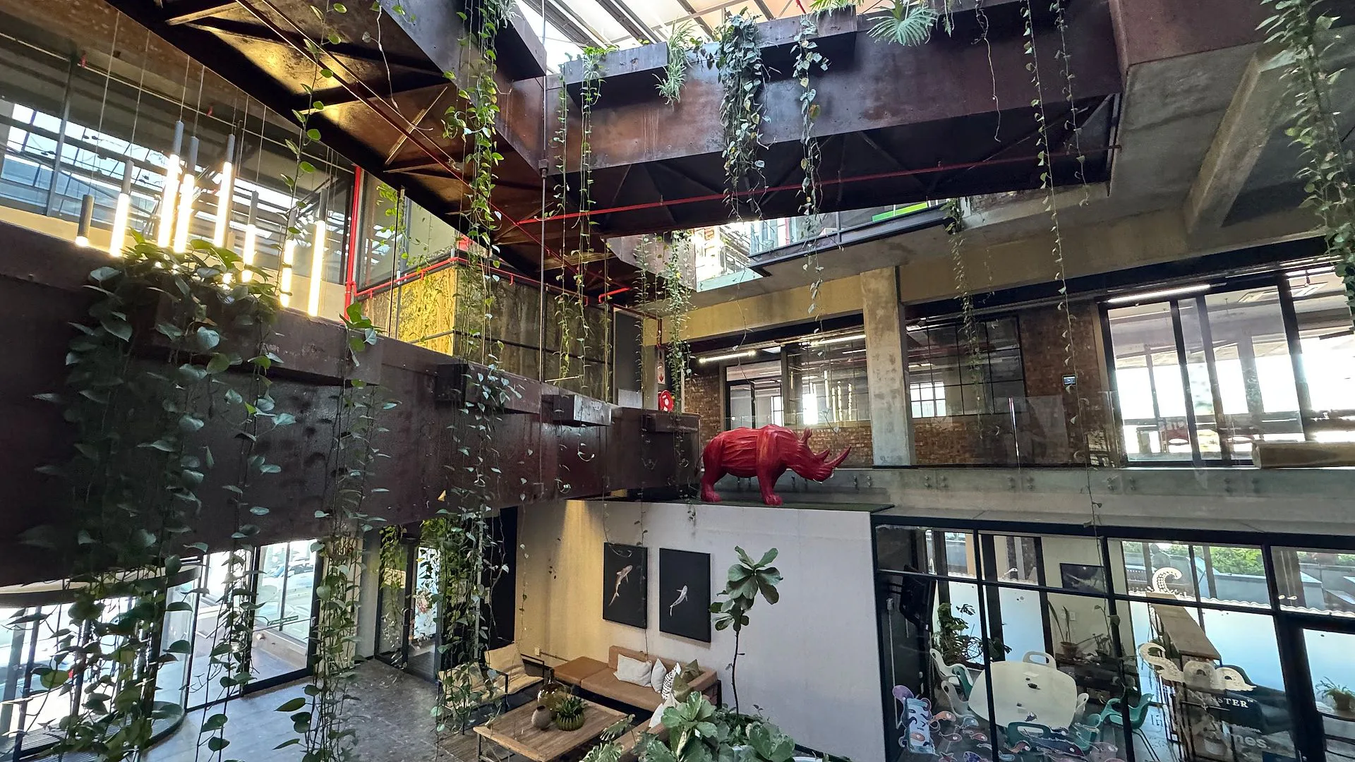 Interior of office space at Rhino Building