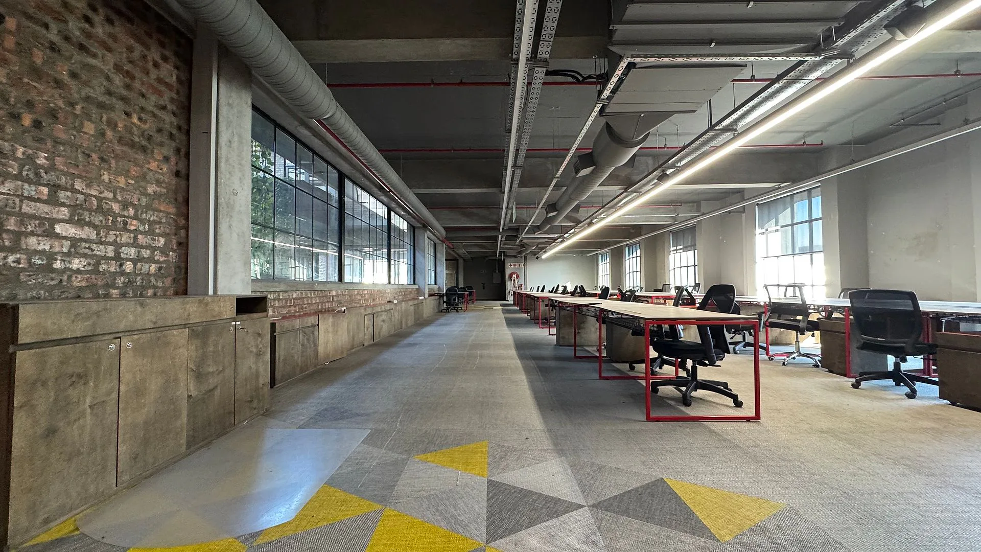 Open plan office area at Rhino Building