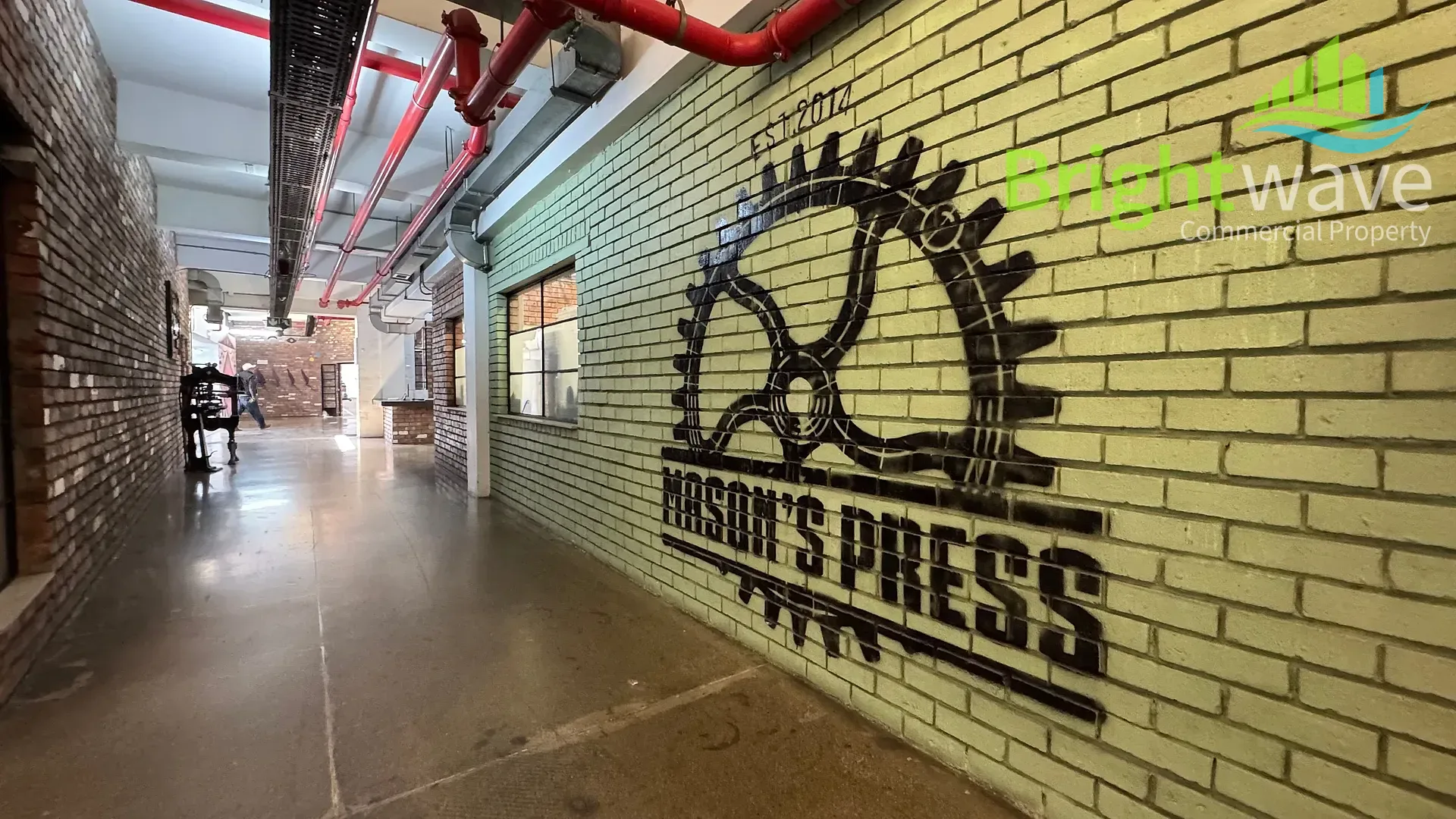 Interior of office space at Mason's Press