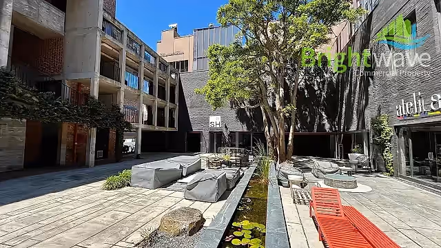 815 m2 office to let at Tramways Building in Woodstock, exterior interior.