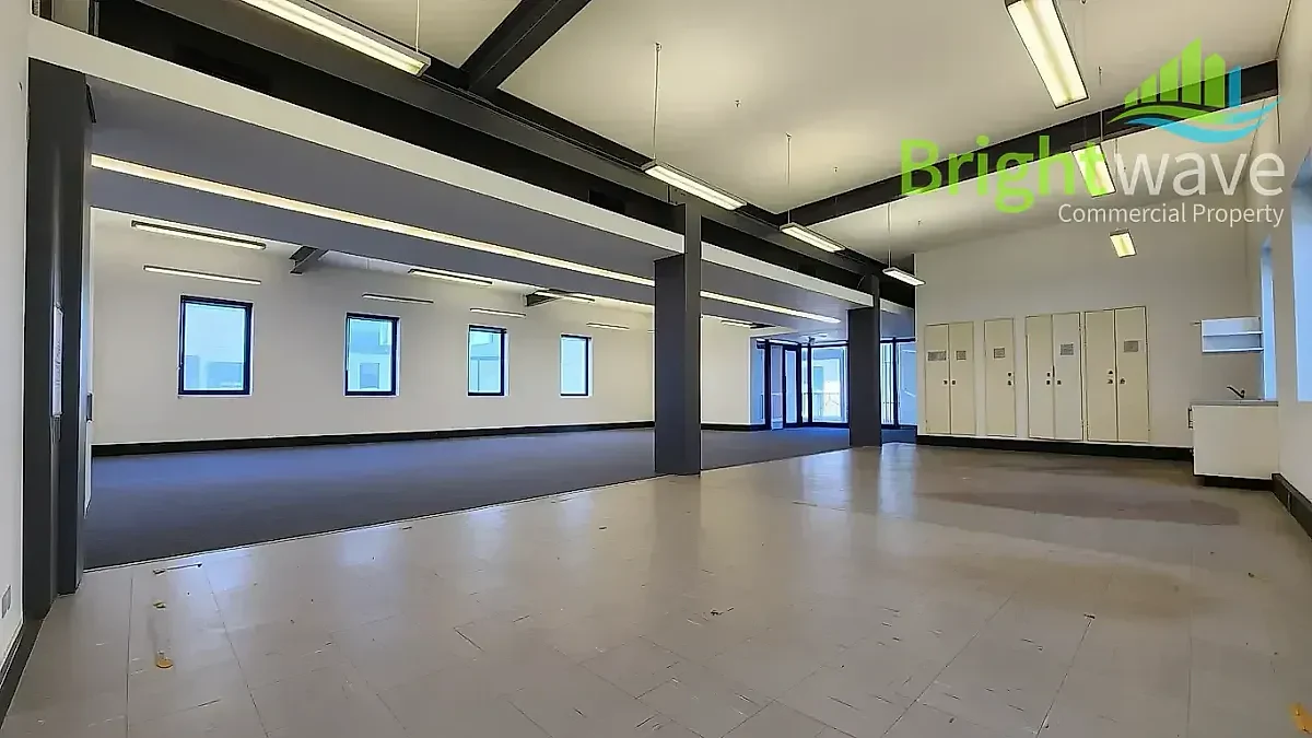Open plan office area at Edison Square