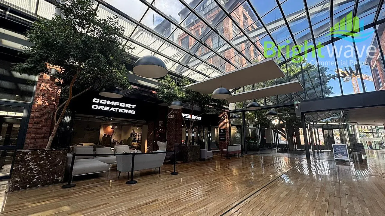 Open plan retail area at Wembley Square