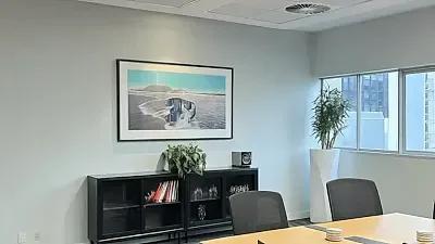 Open plan office area at 14 Long