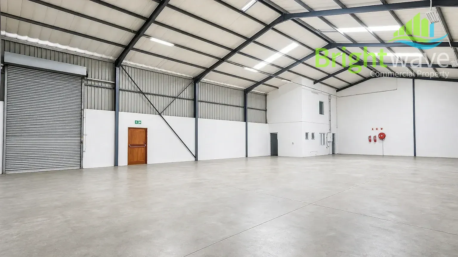 Interior of industrial space at Dundas Business Park
