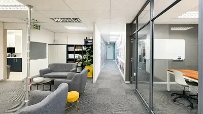 Open plan office area at Tygerberg Office Park