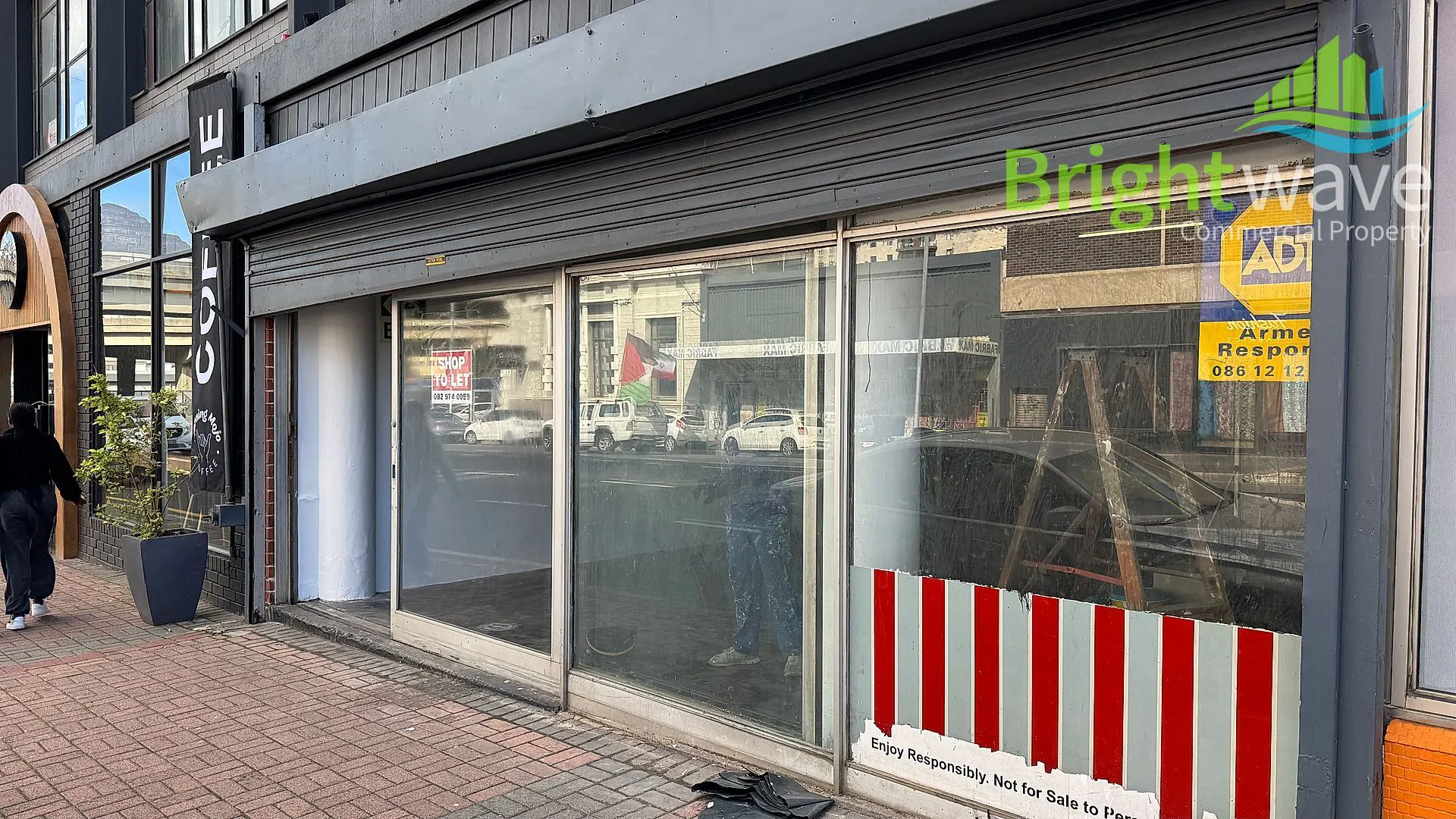 Interior of retail space at 37 Sir Lowry Road