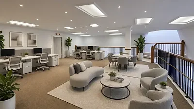Open plan office area at 72-74 Long Street