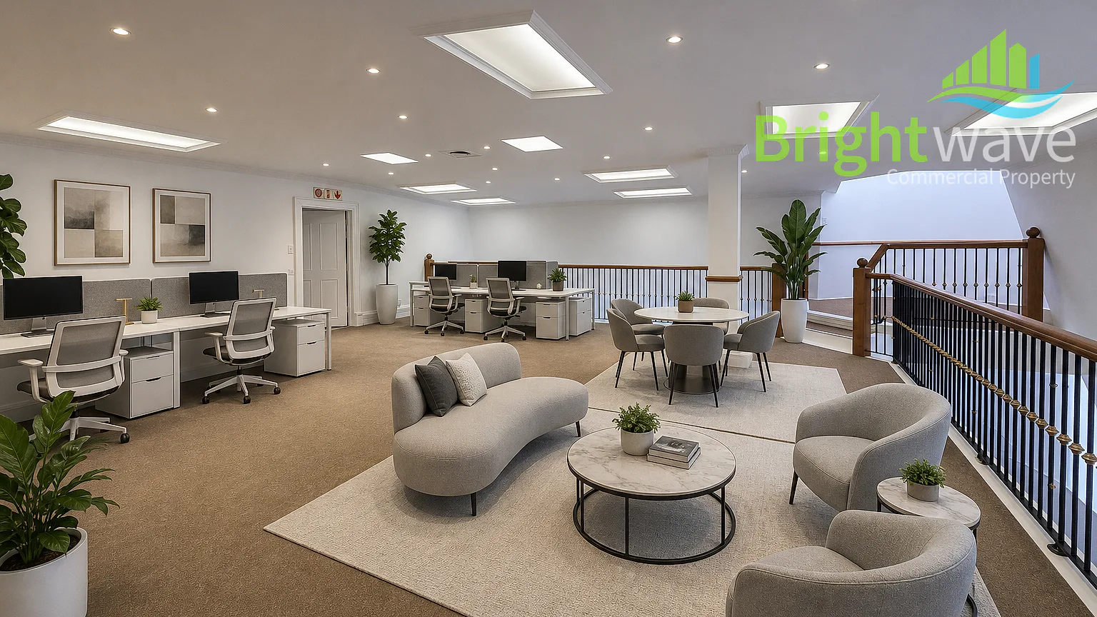 Open plan office area at 72-74 Long Street