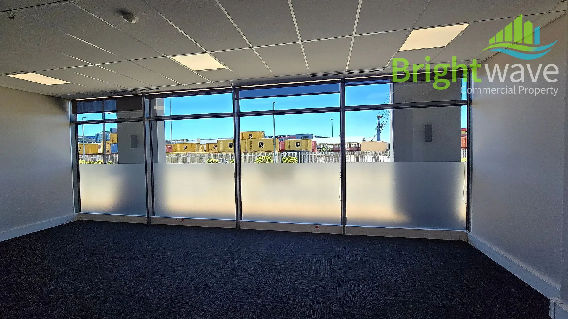 Open plan office area at The Yacht Club