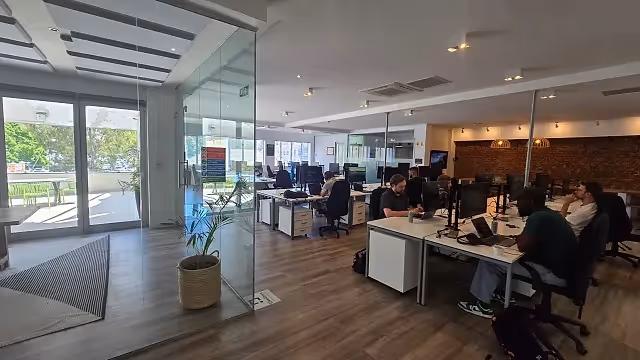 Office to let at 107 Bree Street in Cape Town CBD.