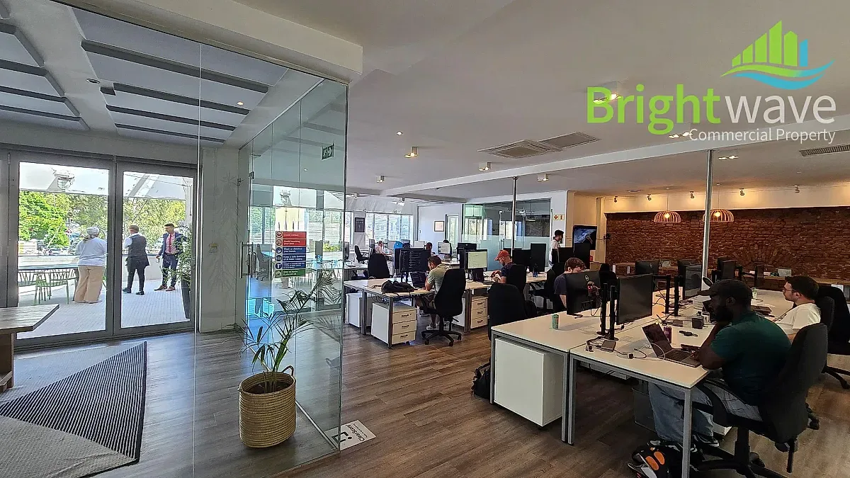 Open plan office area at 107 Bree Street