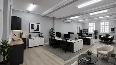 Open plan office area at Westminster House
