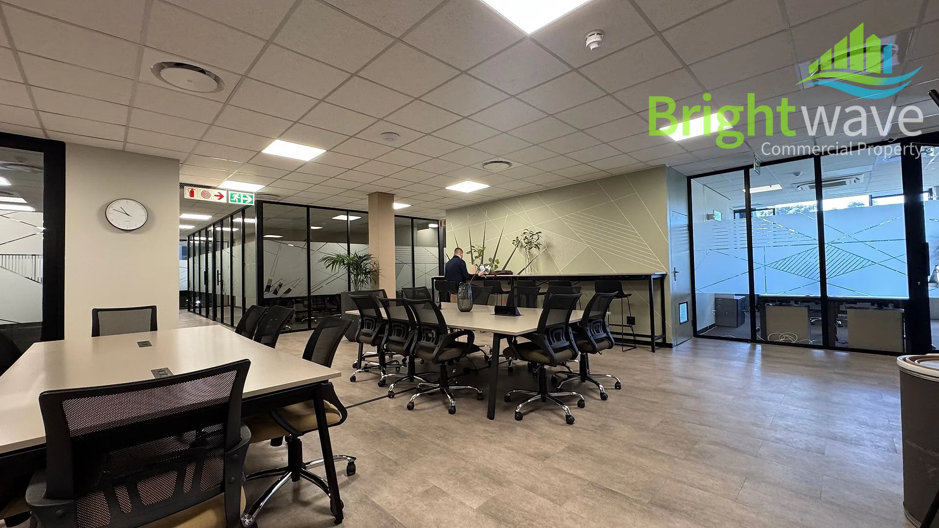 Open plan office area at Riverlands