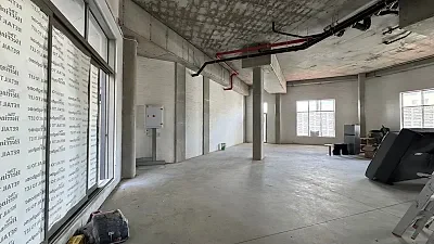 Open plan office area at Herringbone building