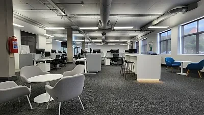 Open plan office area at The Unknown