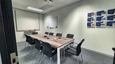 Open plan office area at Oxford House, Century City