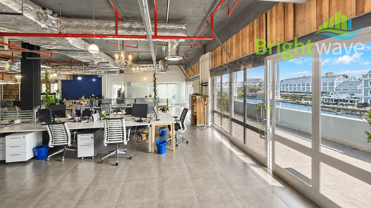 Open plan office area at The Clock Tower