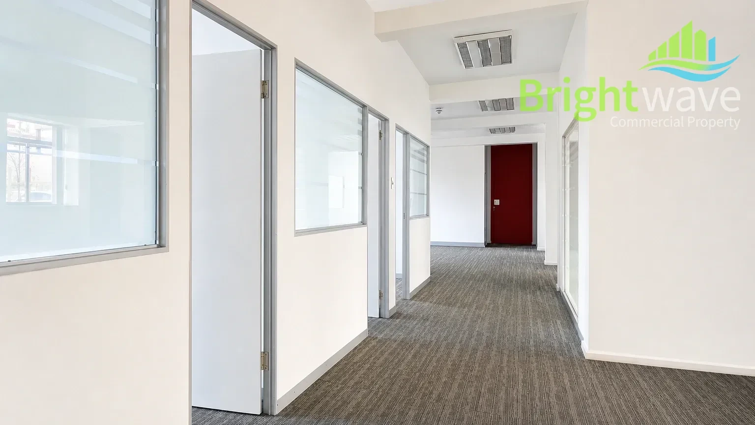Open plan office area at 76 White Road