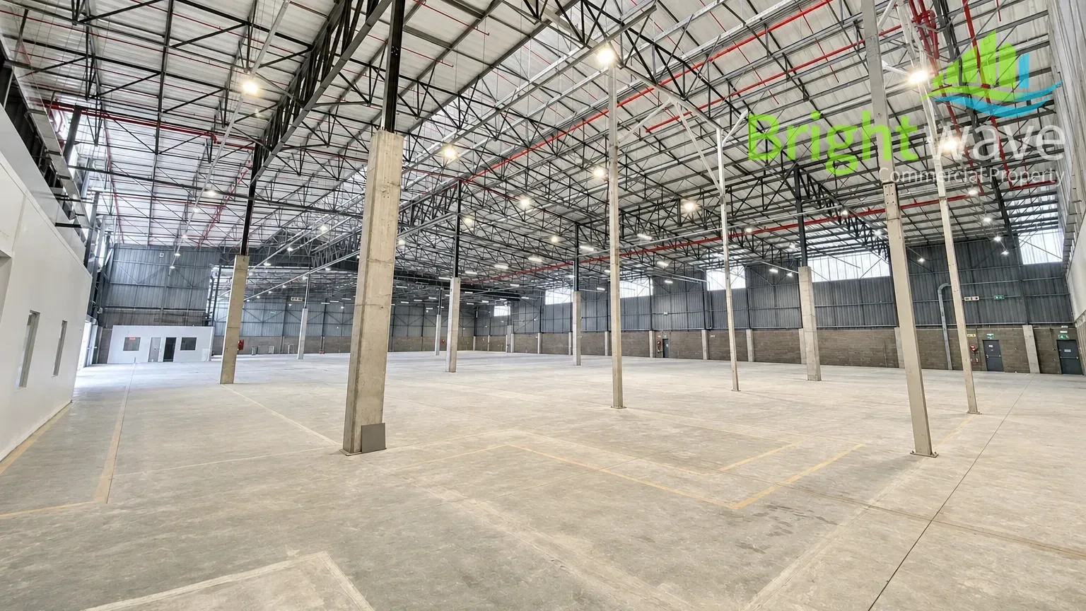 Open plan industrial area at Montague Park