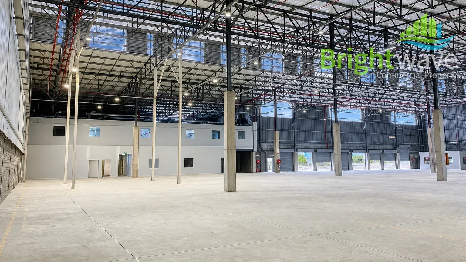 Open plan industrial area at Montague Park