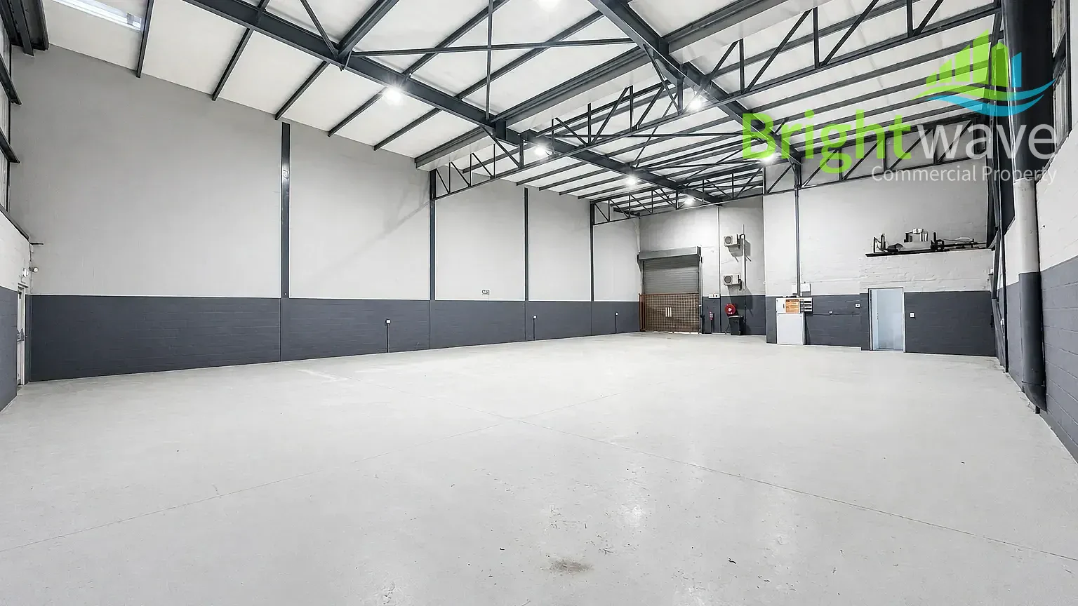 Interior of industrial space at Willow Park