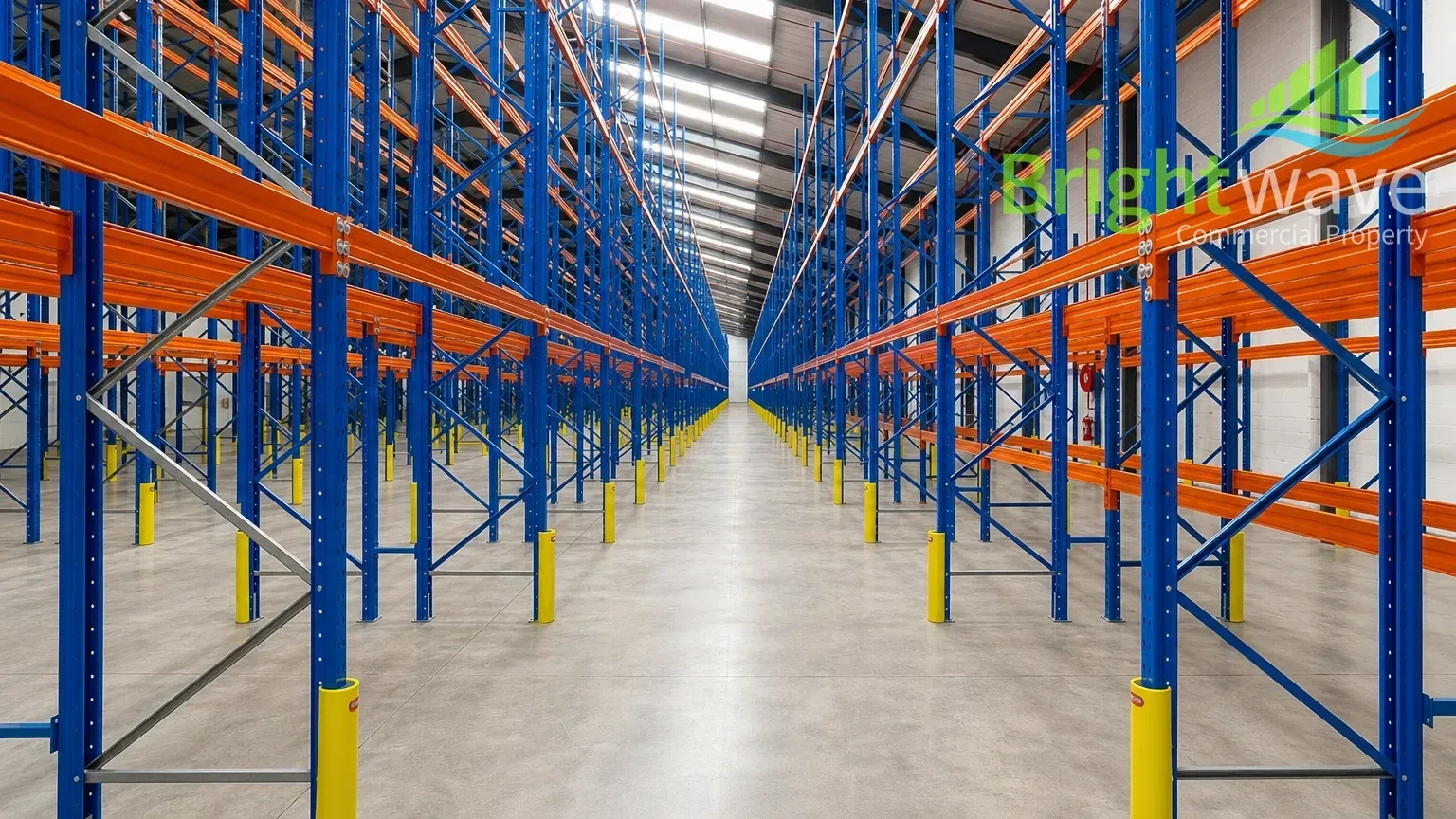 Open plan industrial area at Marconi Park