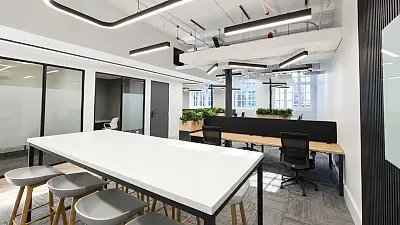 Open plan office area at Longkloof Studios