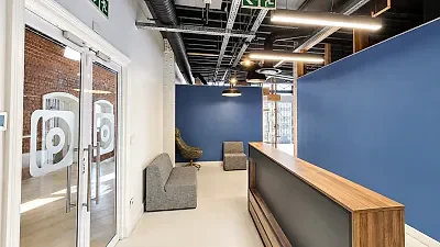 Open plan office area at Longkloof Studios