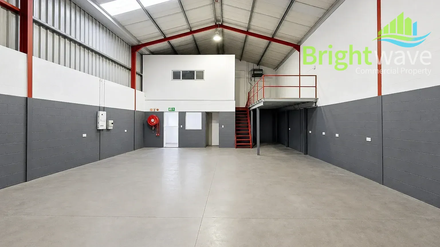 Interior of industrial space at 30 Gemini Street