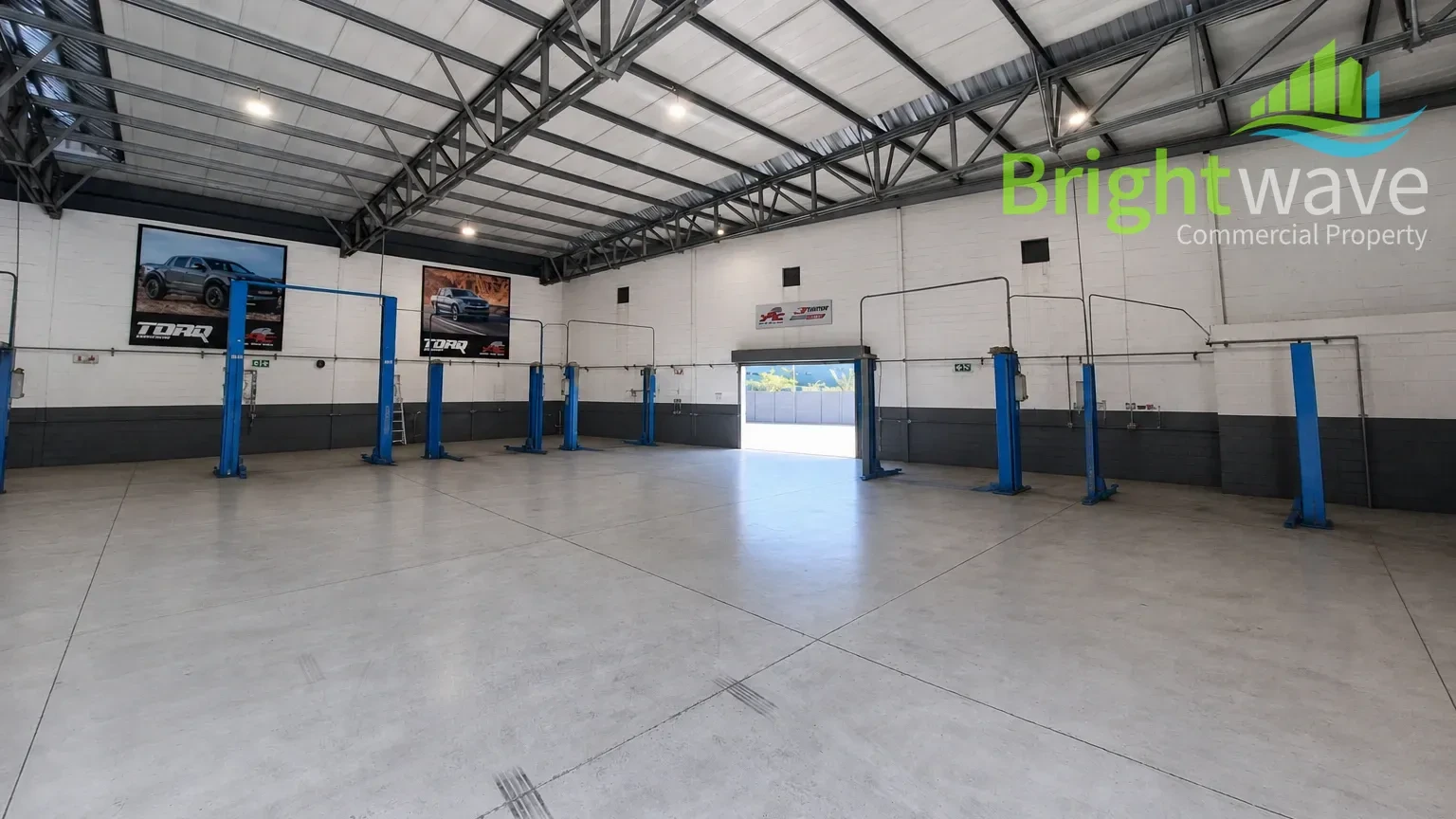 Open plan industrial area at Baruch Park