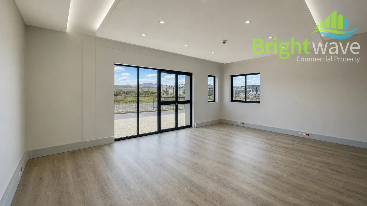 Open plan industrial area at Rivergate Business Park