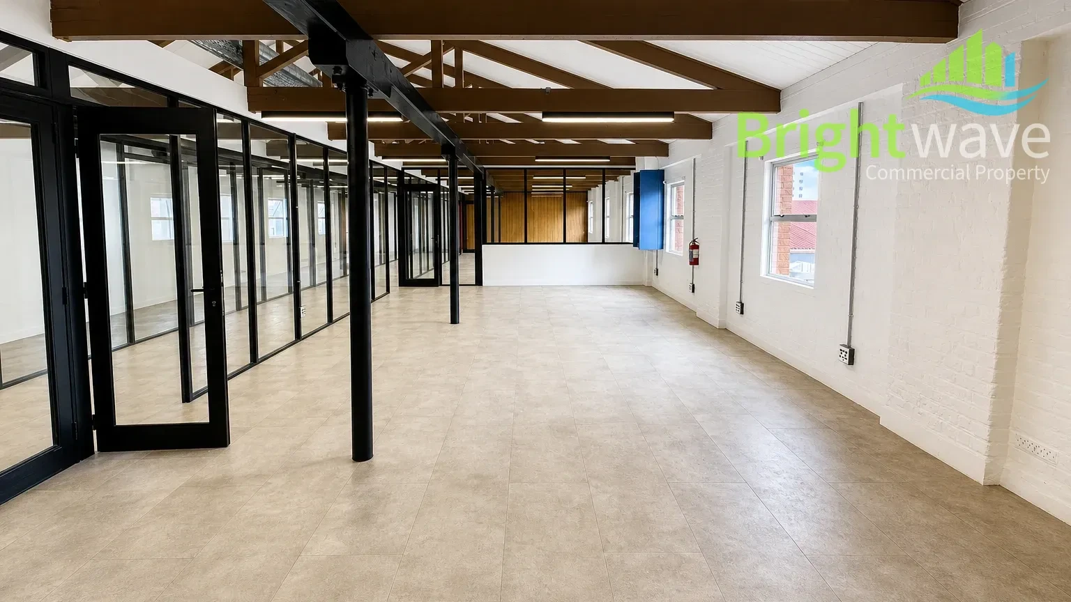 Open plan office area at Castle Mews