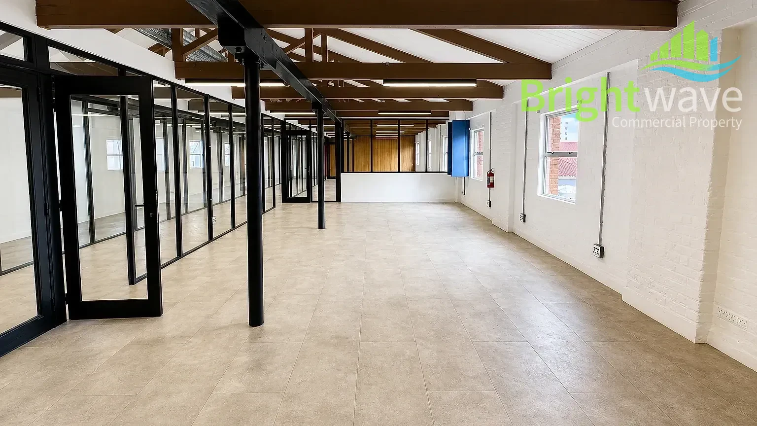 Open plan office area at Castle Mews