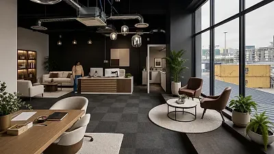 Office layout at Cruise Terminal, V&A Waterfront