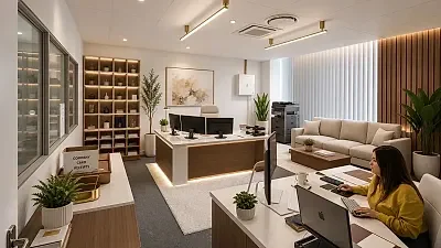 Office layout at Cruise Terminal, V&A Waterfront