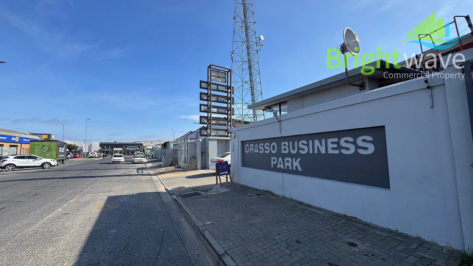 Interior of industrial space at Grasso Business Park