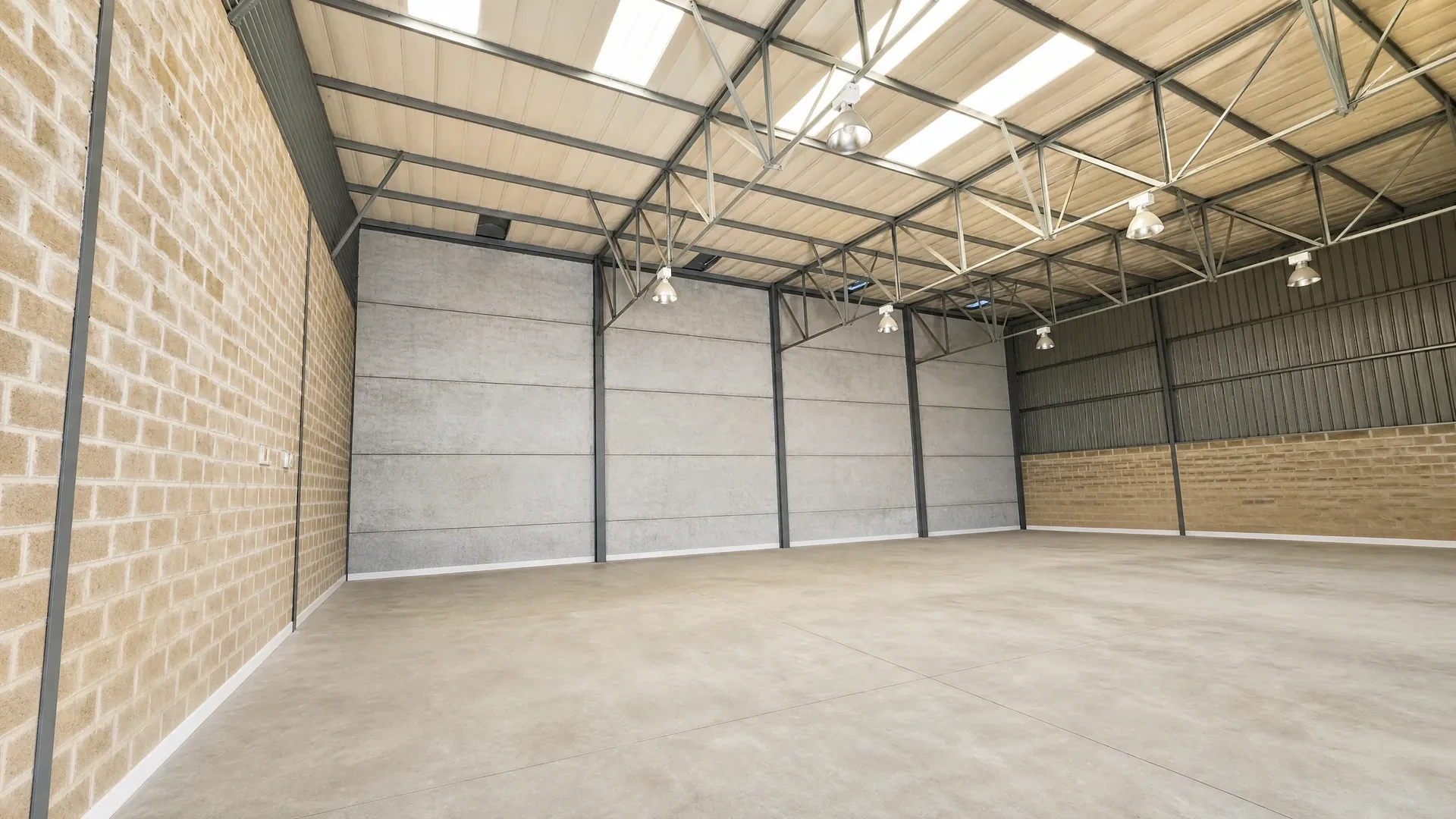 Open plan industrial area at Grasso Business Park