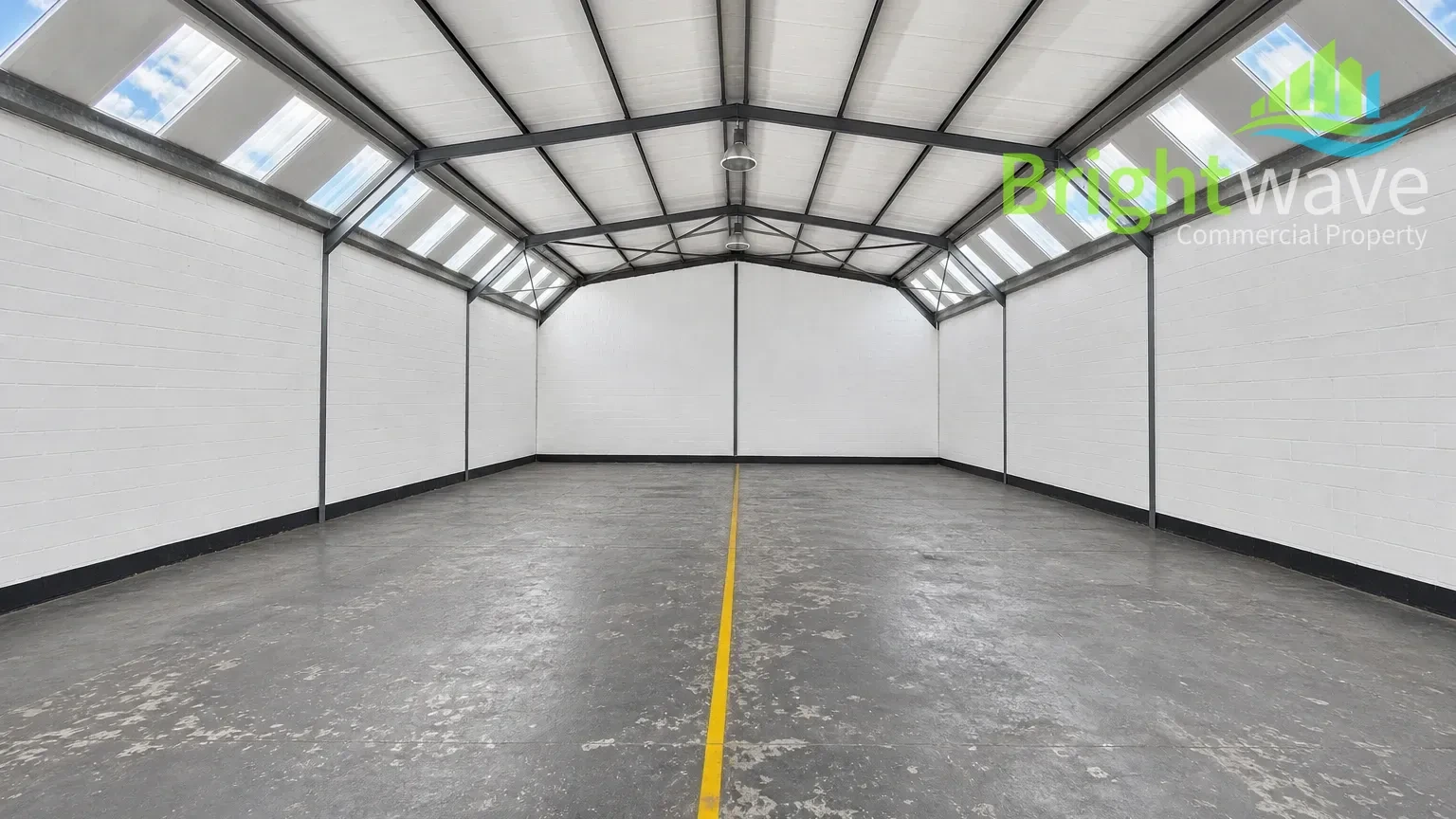 Interior of industrial space at Alternator Park