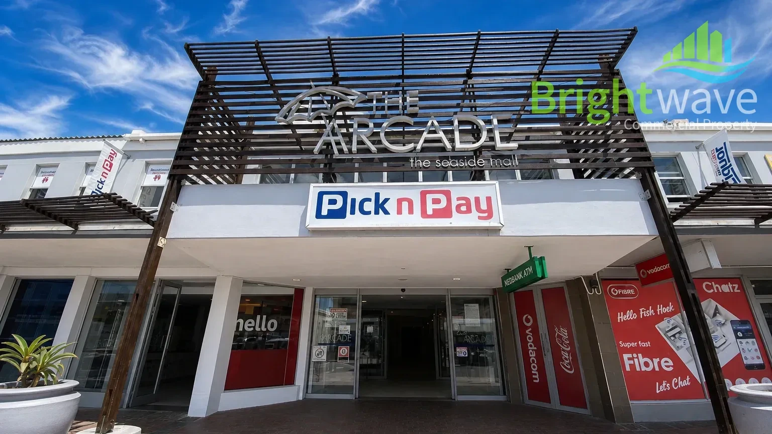 Interior of retail space at The Arcade