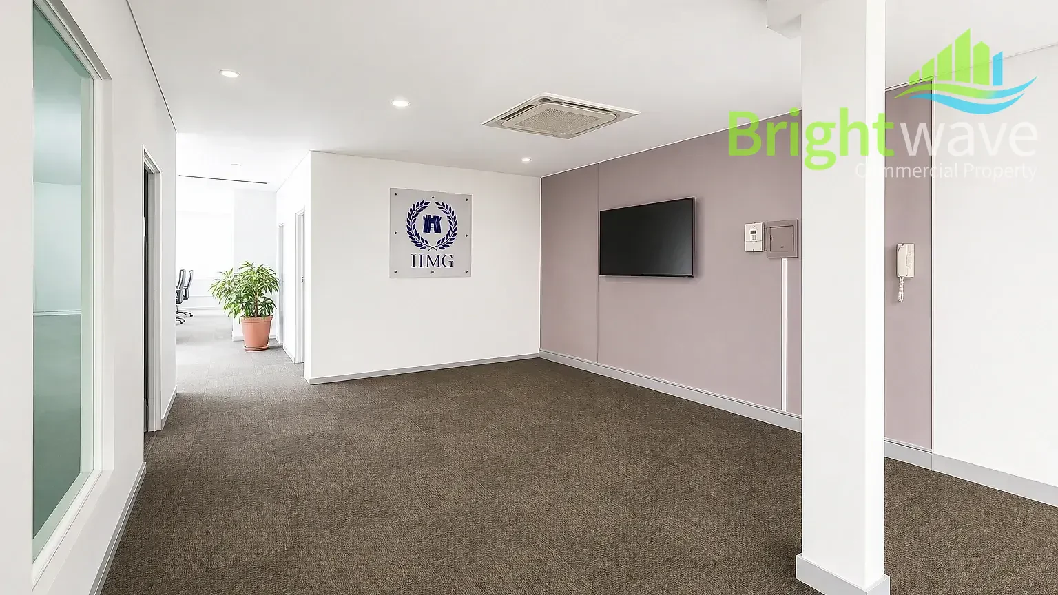 Open plan office area at Westlake Square