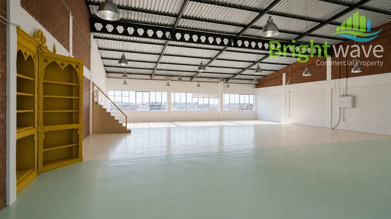 Open plan office area at 354 Albert Road