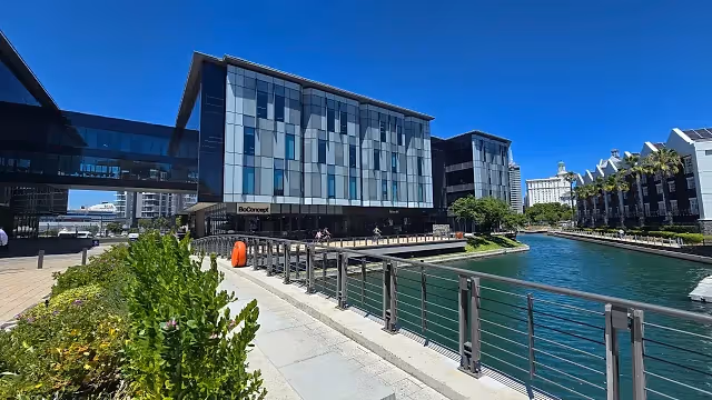 Waterway House in V&A Waterfront, exterior view.
