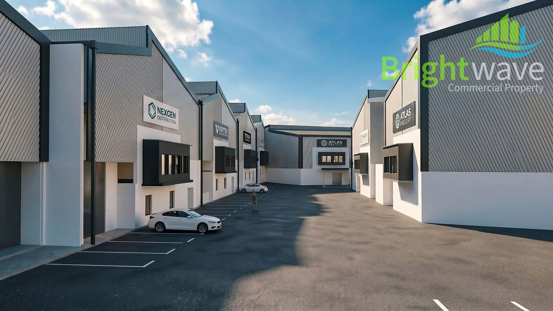 Open plan industrial area at Esher Park