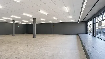 Open plan office area at 117 Main Road
