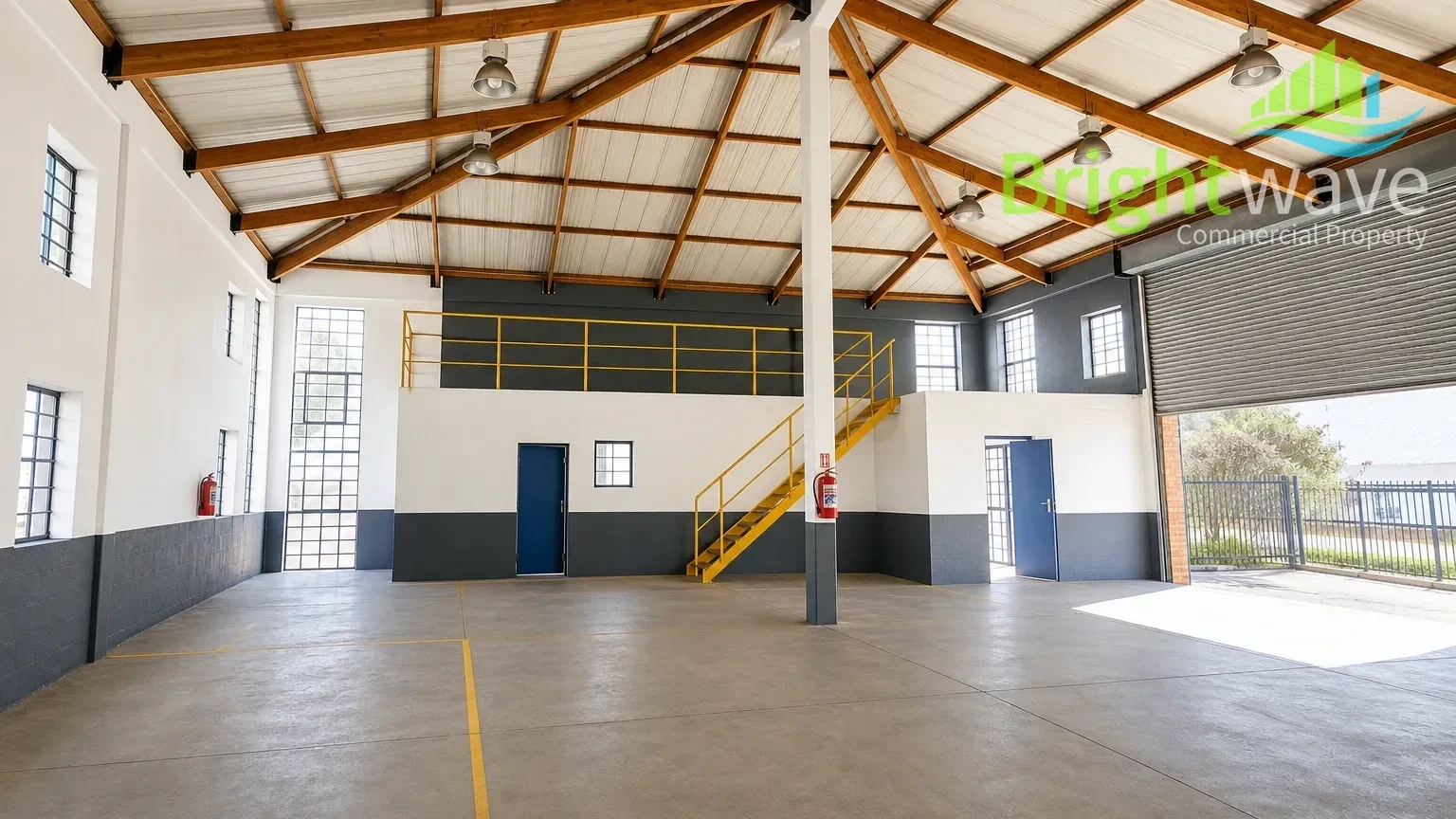 Open plan industrial area at Sky Park