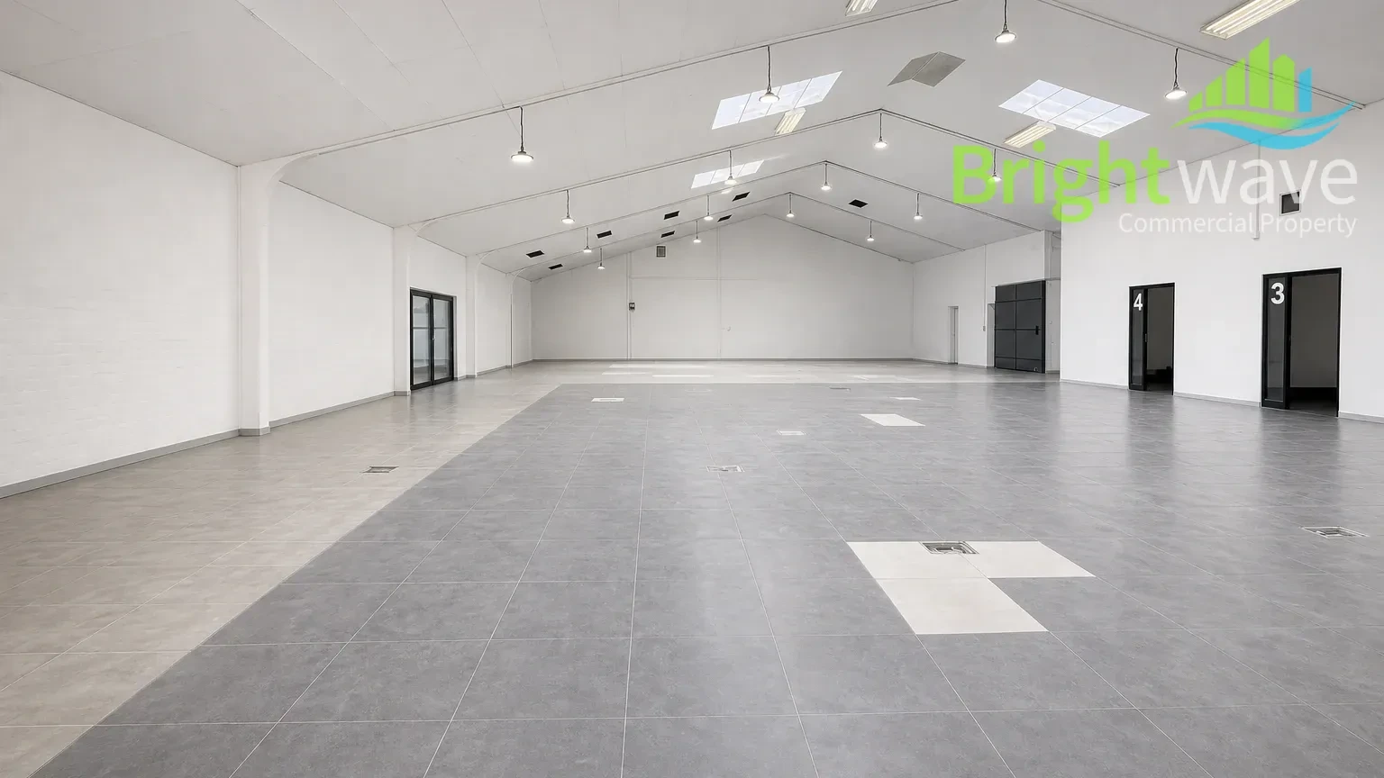 Interior of industrial space at 18 Dorsetshire Street