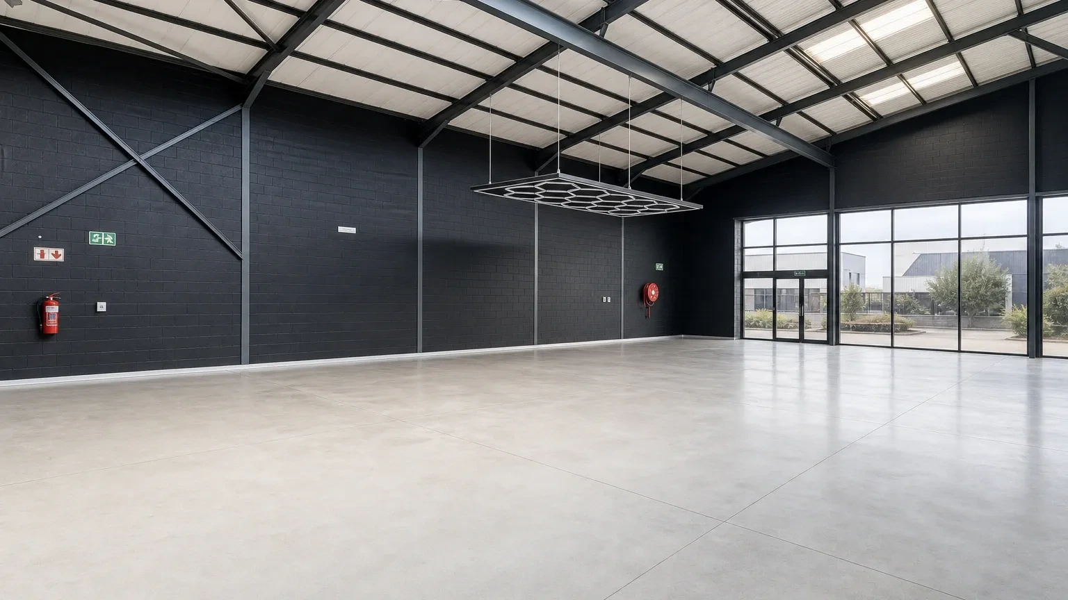 Open plan industrial area at 2 Hunt Road