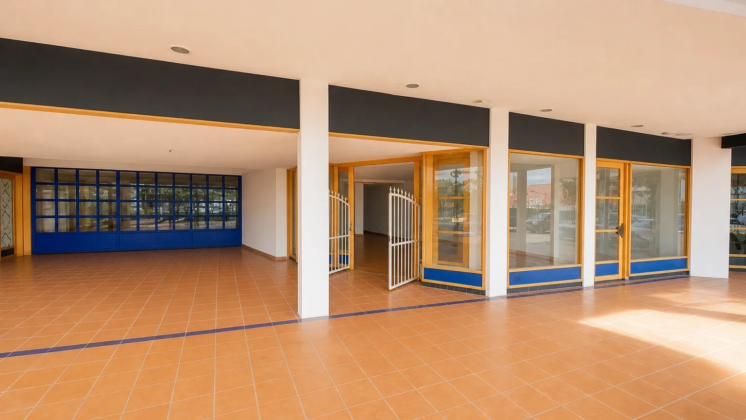 Open plan retail area at Cavendish Close